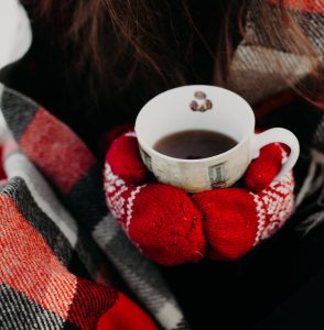 Raynaud's syndrome - hands in mittens to stay warm